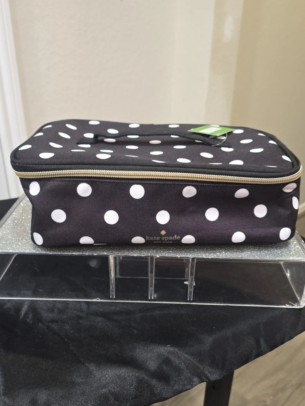 Kate Spade New York Polka Dot Insulated Lunch Carrier Tote Bag